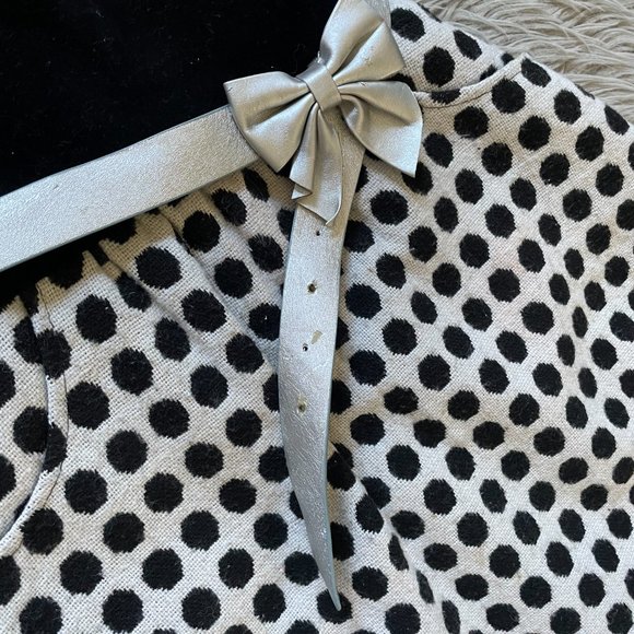 Girls Black and White Polkadot Dress - Picture 6 of 7